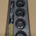 Syrup Dispenser Bottles Set,4 pcs 7oz Glass Coffee Syrup Bottle,Coffee Bar Accessories with Metal Pour Spout Ideal and labels for Coffee Syrups,Coffee bar