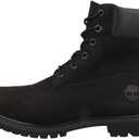 Timberland Women's 6 Inch Premium Winter Boot (7, Black Nubuck)
