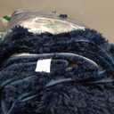 Bedsure GentleSoft Fluffy Navy Blue Throw Blanket for Couch, Dark Blue Gifts for Men, Women, Soft Sherpa Fleece Thick Warm Faux Fur Throw Blanket, Fuzzy Plush Cozy Gifts for Dad Grandpa, 50x60