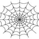 Spider Web Edible Cake Topper- 1/4 Sheet