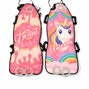 45" x 17" Foldable Snow Sled for Adults & Kids,Winter Snow Sleds with Handles for Steering, Portable Winter Sled for Snow Riding & Tobogganing 2 Packs