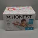 The Honest Company Clean Conscious Diapers for Delicate Skin | Up to 100% Leakproof | Hypoallergenic, Fragrance Free | Girl Prints | Club Box, Size 2 (12-18 lbs), 72 Count (Rose Blossom + Tutu Cute)