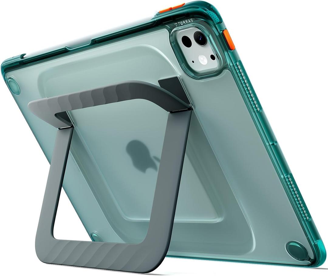 TORRAS K3 Neo for iPad Pro 13 Inch Case with Stand M4/M5, Glacier Sprint | Adjustable Viewing Angles, Stable Writing & Typing, Apple Pencil Holder with Charging, Slim Protective, Non-slip Kickstand