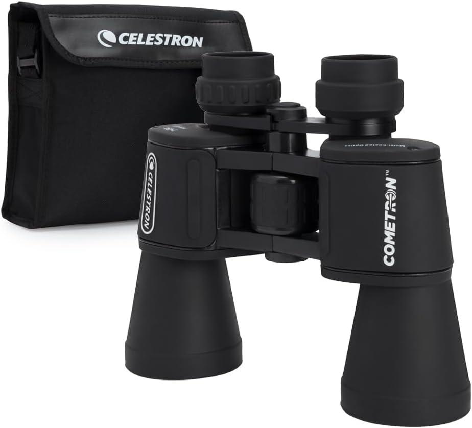Celestron - Cometron 7x50 Astronomy Binoculars  Entry-Level for Stargazing and Comet Watching  Large 50mm Objective Lenses  Wide 6.6 Field of View  Multi-Coated Optics