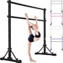 Adjustable Ballet Barre,Portable Dance bar,Fitness Equipment for Dance & Balance Excercise,Super Sturdy for Balance Workout,Weight Limit 250 LBS (4FT, Black)