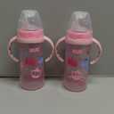 NUK Learner Cup, 10 oz, 8+ Months, 2 Count  BPA Free, Spill Proof Sippy Cup (Pink Kingdom)