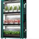 MARS HYDRO Indoor Greenhouse with Grow Light
4 Tier Seed Starting Shelf with 150W Full Spectrum LED Lights for Vegetables, Herbs and Indoor Plants, 37×14×59''