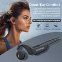 Open Ear Headphones, Open Wireless Earphones, 10H Bluetooth Playback 5.3 Sports Earphones, Built-in Microphone, Suitable for Sports Running,Exercise (Black)