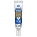GE Advanced Silicone Caulk for Window & Door, Clear, 2.8 fl oz Tube, 1 Pack - 100% Waterproof Silicone Sealant, 5X Stronger Adhesion, Freeze & Sun Proof