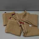 Homaxy 100% Cotton Waffle Weave Kitchen Dish Cloths, Ultra Soft Absorbent Quick Drying Dish Towels, 12 x 12 Inches, 6-Pack, Tan