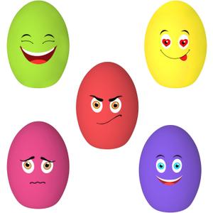 Dog Toys Squeaky, [5 Pack] Soft Puppy Egg Balls, Funny Interactive Squeak Pet Chew Toy for Puppies Small Medium Breed