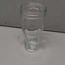2 Pcs 24 oz Glass Cups With Bamboo Lids and Straws & 2 Airtight Lids, Reusable Smoothie Cup Mason Jar Drinking Glasses Iced Coffee Cups Glass Tumbler for Bubble Tea, Juice, Gift