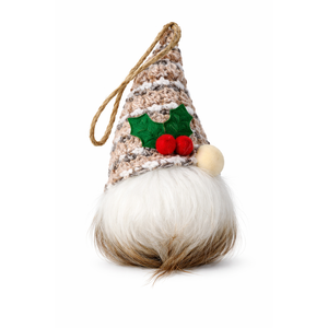 Christmas Gnome Plush Decoration, 13.7 inch Lighted Swedish Tomte, Holiday Indoor Tabletop Ornament