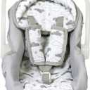 Adora Twinkle Stars Baby Doll Car Seat, Creative, Stylish and Functional Doll Accessory That Fits Dolls up to 20", Plush Toys or Stuffed Animals for Ages 2 and Up - White Handle