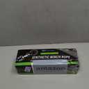 TYT Synthetic Winch Rope Kit - 1/4'' x 50' with 10000 lbs Strength, Protective Sleeve, Heavy Duty Hook, Rubber Stopper, & Safety Pull Strap for Off-Road 4x4 Vehicles (Green) (JPS1450OG)