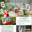 HSLGOVE Soil Test Kit, 7-in-One Soil Moisture Meter/Soil PH Meter/Fertility, Dual Screen Soil Tester w/Digital Soil Temp/Air Temp&Humidity for Plants Gardening,Lawn,Farm Indoor&Outdoor-Lvory White