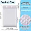 Thenshop 10 Pack 20 x 24 Inch Extra Large Bubble Mailers, Poly Padded Envelopes, Waterproof, Tear-resistant, Adhesive Closure Mailing Bags for Shipping, Office, Home, E-commerce, White