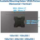 Mounting Dream Full Motion TV Wall Mount, Swivel and Tilt TV Mount with Single Arm Designed for 17-39 inch TV up to 60 lbs, Max VESA 200x200mm, MD2413-S-X1