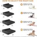 BFPETHOME Orthopedic Dog Beds for Large Dogs-Waterproof Sofa Pet Bed with Removable Washable Cover, Big Dog Bed with Waterproof Lining and Nonskid Bottom,Pet Bed for Large Dogs