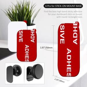 Very High Bond Car Adhesive, AZXYI  Dashboard Sticky Adhesive Replacement, Double Sided Sticky Pads Sticker Tapes for Mounting Windshield Dashboard Magnetic Phone Car Mount and Dash Cam