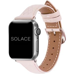 Solace Bands Allura Leather Watch Band - Compatible with Apple Watch Bands for Women and Men, Leather Watch Band for 38mm 40mm 41mm 42mm 44mm 45mm 49mm Ultra, SE and 11 10 9 8 7 6 5 4 3 2 1