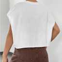 SOLY HUX Women's Y2k Vintage Graphic Short Sleeve Tee Tops Crew Neck Crop Tops for Summer Going Out T Shirts (White, XL)