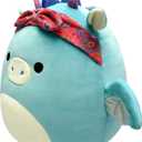 Squishmallows Original 14-Inch Tatiana Teal Dragon with Red Bandana - Large Ultrasoft Official Jazwares Plush