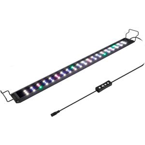 hygger 20W Full Spectrum Aquarium LED Light with 10 Levels Brightness, White Blue Red Green LEDs,6H8H12H Timer,RGB Light for 24~32IN Freshwater Fish Tank, Aquatic Plants Tropical Ornamental Fish