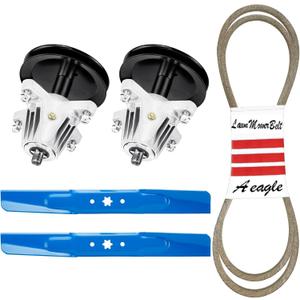 Deck Rebuild Kit Belt Blade Spindle for MTD Columbia Troy Bilt 42 inch LT4200 M115-42 T1000 T1200 T1400 T1800, 618-06991 918-06991 753-08171 742-04308 742-04312 742-0656