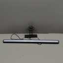 26" Wireless Picture Lights, Rechargeable Battery Art Display Light with Remote Control, Dimmable/Timer Off Dartboard Light, 3 Lighting Modes Full Metal Painting Display Lights(Black-1 Pack)