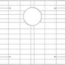 Sarlai Bottom Grid, Grate Rack for Kitchen Sink 30-3/5 x 17-2/5, Rear Drain