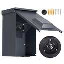 Joinfworld 50 Amp Generator Inlet Box, NEMA SS2-50P 125/250V 12500W Weatherproof Outdoor Receptacle, Emergency-Ready Industrial Grade