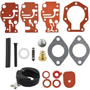 ALL-CARB Carb Carburetor Repair Kit Replacement for Johnson Evinrude 439073 431897 18-7219 6 8 9.9 15 20hp