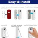 Blink Doorbell Mount for All-new Blink Video Doorbell(2nd Gen), No-Drilling Blink Mount Bracket, Easy Installation for Blink Doorbell Camera Security System (Blink Doorbell is Not Included),White