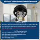 696N-R02 B Unit Bathroom Exhaust Fan Replacement 70 CFM 3.0 Sone Quiet Bathroom Fan Motor & Cover Kit, Fan Motor Replacement Fit 663-G/J/H, 670-G/J/H, 671-G/J/H, 688-G/J/H/K, 689-G/J/K, S97012026