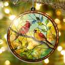 FLAGWIX Cardinal Gifts for Women Men - Suncatcher Ornaments for Tree Decorations 6 in - Sympathy Gifts for Loss of Loved One, Cardinal Ornaments, Memorial Gift Ideas