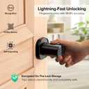 ThorBolt Fingerprint Door Lock with Keypad Door Knob, HomeKit Lock Over , HomeKit Hub , Smart Lock for Interior Door, Bedroom, Office, MK1 Black