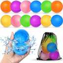 10Pcs Reusable Water Balloons, Pool Beach water Toys for Boys and Girls, Outdoor Summer Toys for Kids Ages 3-12