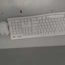 Logitech MK295 Wireless Mouse & Keyboard Combo with SilentTouch Technology, Full Numpad, Advanced Optical Tracking, Lag-Free Wireless, 90% Less Noise - Off White