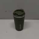 YINBAOGE Insulated Travel Coffee Mug, Spill & Leak Proof, Portable To Go Camping Stainless Steel Coffee Tumbler, Reusable Thermal Coffee Cup with Lid for Hot & Cold Drinks (2nd-Green, 12 OZ)