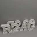 Forwe 2026 Graduation Decorations, 8 LED Marquee Light Up Letters GRAD 2026 Kindergarten High School College Graduation Decorations Party Supplies (White)