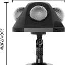 Party Lights 4 Disco Balls in 1 Strobe Light for Parties, Dj Stage Lights Indoor Outdoor Decor Sound Activated with Remote Control Disco Light for KTV Club Party Home Karaoke
