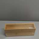 Kitchen Drawer Organizer Bins, Stackable Bamboo Deep Drawer Organizer for Silverware, Utensils, Cutlery, Flatware, Junk Drawer, Dresser, Bathroom, 12" x 3" x 2.5" (Set of 2)