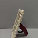 Romantic White Pearl and Crystal Decorated Plastic Family Picture Frame (5x7, Rectangular)