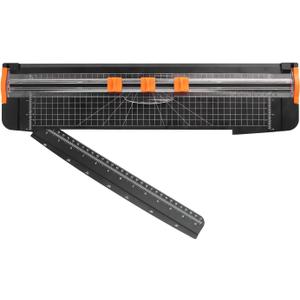 ZEQUAN Paper Cutter 18 inch, 18" Cut Length Large Paper Trimmer Slider for Craft Scrapbooking Cardstock, 3pcs Blade