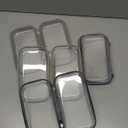 4 Pack Makeup Cosmetic Bag, Clear Hard Shell Zipper Case Secure Zipper Closure, Stackable Versatile Storage Containers Organizer Bin for Organizing Cosmetics, Toys, Chargers