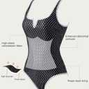 SUUKSESS Women Sexy Tummy Control One Piece Swimsuits High Cut Bathing Suit 2026 (Black) S