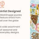 WerkShoppe Strawberry Fields1000 Piece Jigsaw Puzzle, Floral Bouquet Puzzle