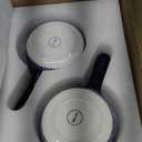 Selamica Ceramic Soup Crocks With Handles, 15 OZ French Onion Soup Bowls, Oven Safe Soup Bowls For Cereal, Stew, Chilli, Pot Pies, Baking, Microwave Dishwasher Safe, Set of 4, Vintage Blue