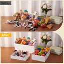 6 Pack Extra Large Acrylic Buffet Risers - 14, 12, 10 White Display Stands with Hollow Bottoms, Cube Riser Boxes Nesting for Dessert Food Catering Buffet Display Party Supplies